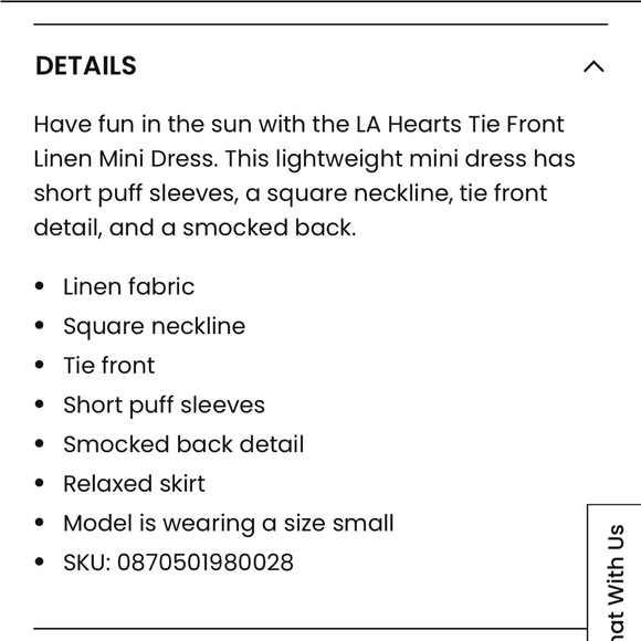 Women’s tie front linen mini dress - Picture 6 of 10